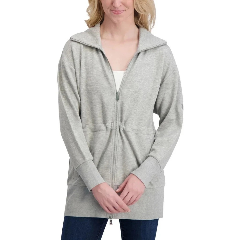 Converse Women's Full-Zip Jacket, Gray, Size: XS, New